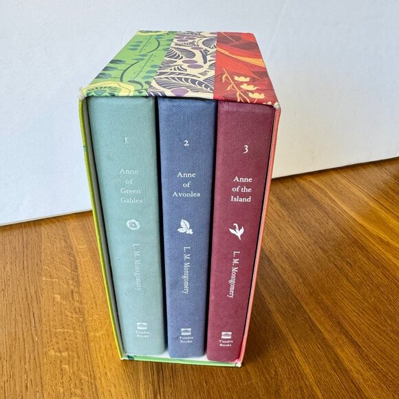 ANNE OF GREEN GABLES Hardcover Books Box Set Vol. 1-3 L.M. Montgomery Tundra HTF - Picture 15 of 16